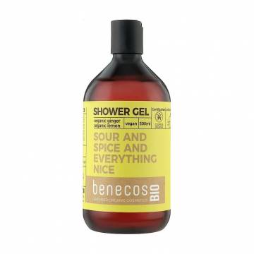 Гель для душа Benecos Shower Gel, Organic Ginger & Lemon, 500 мл