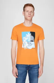 Мужская оранжевая футболка Оранжевый S Pierre Cardin PC.-C5 21070.2103