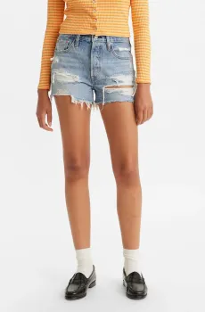 Женские голубые джинсовые шорты 501® Original Fit High Rise Голубой 25 Levi’s® 56327;0314