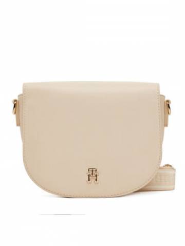 Tommy Hilfiger Сумка Th Logotape Saddle Bag AW0AW17184 Écru Tommy Hilfiger Сумка Th Logotape Saddle Bag AW0AW17184 Écru