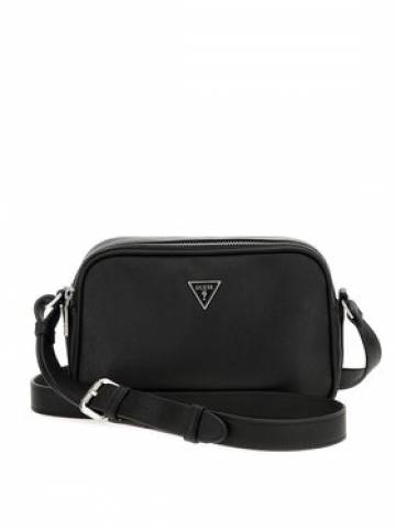 Guess Плоска сумка Certosa Saffiano Smart Mini Bags HMECSA P3329 Чорний Guess Плоска сумка Certosa Saffiano Smart Mini Bags HMECSA P3329 Чорний