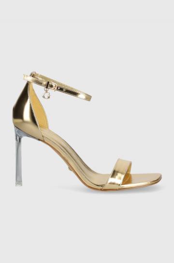 Кожаные сандалии Guess SHYLIE цвет золотой FLJSHY LEM03 Кожаные сандалии Guess SHYLIE цвет золотой FLJSHY LEM03