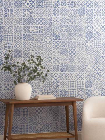 Самоклейна шпалера - синій