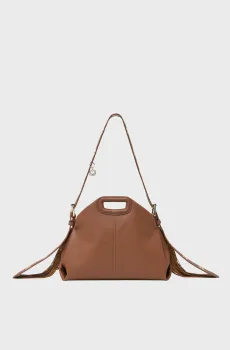 Женская коричневая кожаная сумка Miss M Коричневый ONESIZE MAJE MFASA01399_Cognac Brown