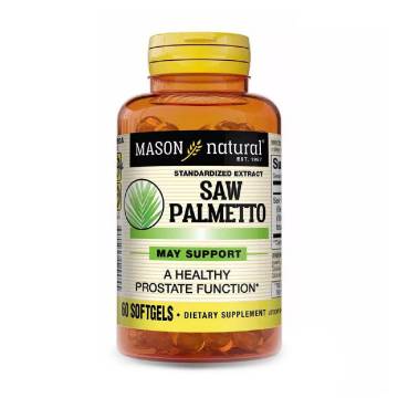 Со пальметто экстракт, здоровье простаты Mason Natural Saw Palmetto, 60 гелевых капсул