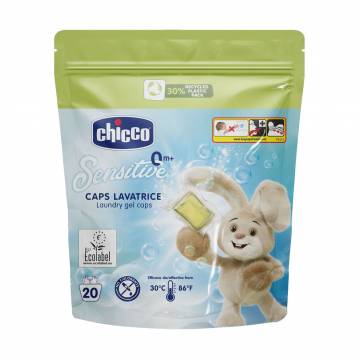 Капсулы для стирки детских вещей Chicco Sensitive, 20 циклов стирки, 20 шт Капсулы для стирки детских вещей Chicco Sensitive, 20 циклов стирки, 20 шт