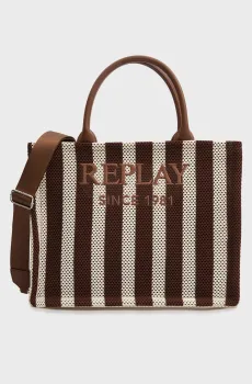 Женская сумка в полоску Разноцветный ONESIZE Replay FW3836.000.A2020C