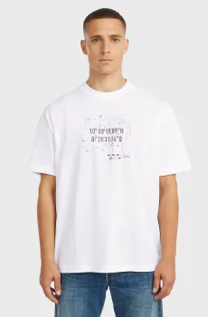 Мужская белая футболка Coord Белый L G-Star RAW D29344,C372
