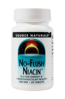 Ниацин (B3) Source Naturals No-Flush Niacin 500 мг, 60 таблеток