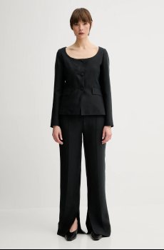 Брюки с примесью льна