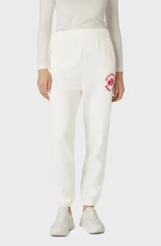 Женские белые спортивные брюки VARSITY FLOCK Белый M Tommy Hilfiger WW0WW39817