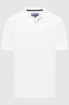 Белое поло Palatin с вышивкой эмблемы