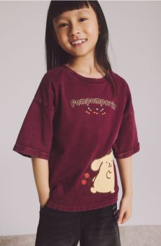 Reserved - Футболка Pompompurin - буряковий - 044HU-83X