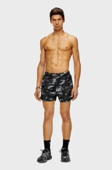 Мужские камуфляжные плавательные шорты BMBX-MARIO-34CM-UTILITY BOXERS Разноцветный S Diesel A13288 0SIAU