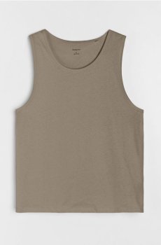 Бавовняна футболка без рукавів - лаймовий