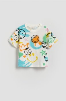 Reserved - Футболка SmileyWorld® - кремовий - 984HR-01X