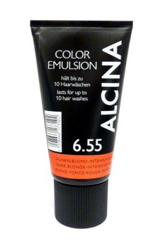 Уценка! Оттеночная эмульсия для волос Alcina Color Emulsion 6.55 Dark Blonde Intense Red, 150 мл