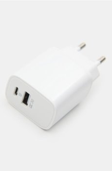 Мережевий зарядний пристрій 10W USB-A USB-C - білий