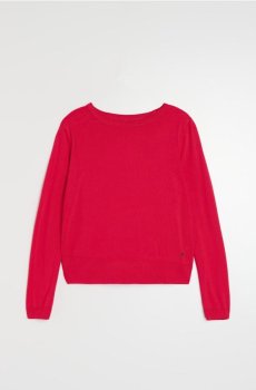 Светр з домішкою віскози - фуксія