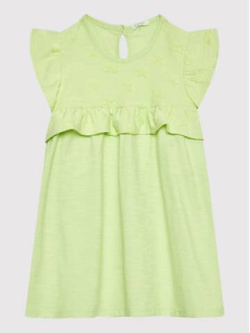 United Colors Of Benetton Повсякденна сукня 31KAAV001 Зелений Regular Fit United Colors Of Benetton Повсякденна сукня 31KAAV001 Зелений Regular Fit