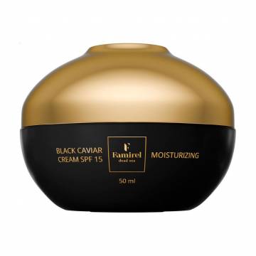 Увлажняющий крем для лица Famirel Black Caviar Moisturizing Cream, SPF 15, с экстрактом черной икры, 50 мл Увлажняющий крем для лица Famirel Black Caviar Moisturizing Cream, SPF 15, с экстрактом черной икры, 50 мл