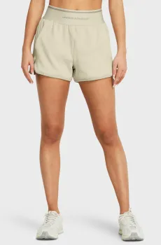 Женские бежевые шорты Journey Rib Short Бежевый L Under Armour 1382733-273