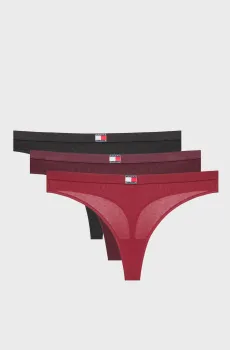 Женские трусики (3 шт) THONG Разноцветный XS Tommy Hilfiger UW0UW06139