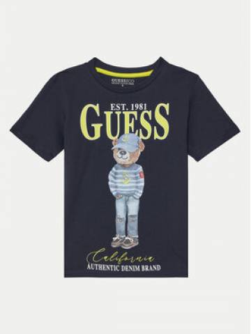 Guess Футболка L5RI17 K8HM4 Cиній Regular Fit Guess Футболка L5RI17 K8HM4 Cиній Regular Fit