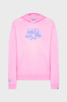 Розовое худи HOODED SWEAT ARENA LOGO (унисекс) Розовый M Arena 010197-900