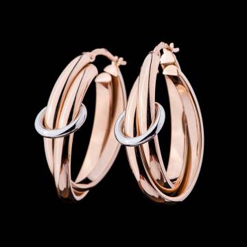 Золотые серьги-кольца с02399 Золотые серьги-кольца с02399