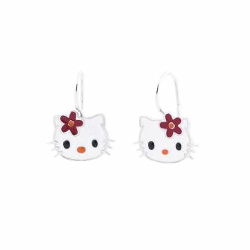 Серьги детские Hello Kitty (эмаль) 121779к Серьги детские Hello Kitty (эмаль) 121779к