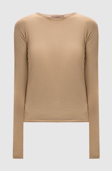 Бежевый топ с драпировкой