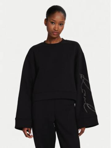 KARL LAGERFELD Світшот 245W1800 Чорний Relaxed Fit KARL LAGERFELD Світшот 245W1800 Чорний Relaxed Fit
