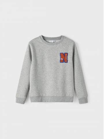 NAME IT Світшот 13210902 Сірий Regular Fit NAME IT Світшот 13210902 Сірий Regular Fit