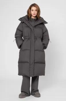 Женский темно-серый пуховик Серый XS PRPY PWOUTSKF0045