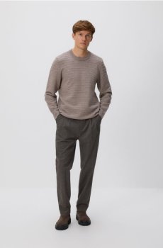 Reserved - Светр з віскози - кавовий - 061FR-84M