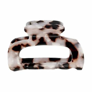 Заколка для волос Miso Краб, розовый лео, 6 см, 1 шт (N056/4)