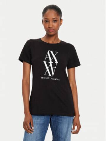 Armani Exchange Футболка 6DYT04 YJG3Z 1200 Чорний Regular Fit Armani Exchange Футболка 6DYT04 YJG3Z 1200 Чорний Regular Fit