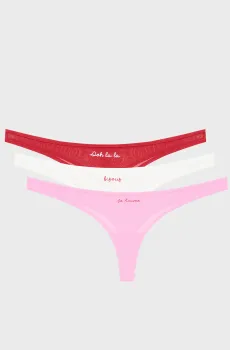 Женские трусики (3 шт) SLOGAN Разноцветный M Karl Lagerfeld B1W47020