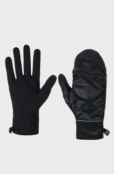Черные перчатки 2 в 1 HURRICANE CONVERTIBLE MITT Черный XL Saucony SAU800056-BK