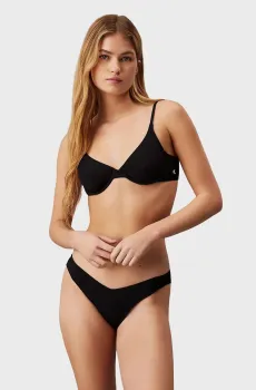 Женский черный лиф от купальника WIRED TRIANGLE Черный S Calvin Klein KW0KW02635
