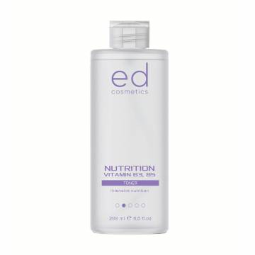 Питательный тоник для лица Ed Cosmetics Nutrition Vitamin B3, B5 Toner, 200 мл Питательный тоник для лица Ed Cosmetics Nutrition Vitamin B3, B5 Toner, 200 мл