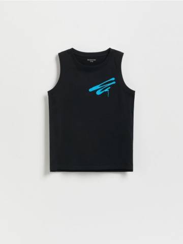 Reserved - BOYS` T-SHIRT - чорний - 128CJ-99X Reserved - BOYS` T-SHIRT - чорний - 128CJ-99X