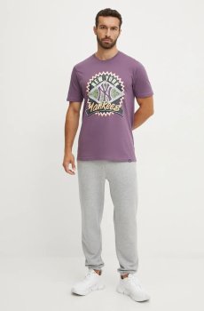 Хлопковая футболка 47 brand MLB New York Yankees