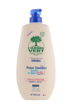 Гель для душа LArbre Vert Family & Baby Sensitive для чувствительной кожи, гипоаллергенный, 720 мл