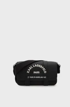 Женская черная сумка embroidered Черный ONESIZE Karl Lagerfeld B3W30342