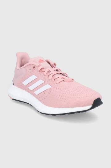 Ботинки adidas Performance Pureboost GZ3960 цвет розовый Ботинки adidas Performance Pureboost GZ3960 цвет розовый
