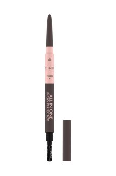 Уценка! Карандаш для бровей 3в1 Catrice All In One Brow Perfector со щеточкой, 030 Dark Brown, 0.4 г