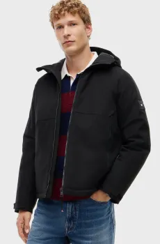 Мужская черная куртка TECH HOODED PADDED JACKET Черный XXL Tommy Hilfiger MW0MW44978