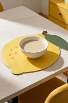 Серветка-підкладка на стіл з мотивом лимона - жовтий